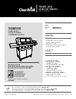 Preview for 1 page of Char-Broil Signature 463255721 Product Manual