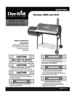 Preview for 1 page of Char-Broil Silver Smoker 06201560 User Manual