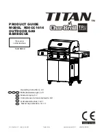 Preview for 1 page of Char-Broil TITAN R50CC1614 Product Manual