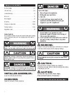 Preview for 2 page of Char-Broil TRU-Infrared 463250512 Product Manual