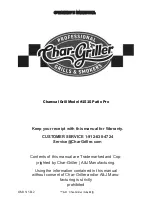 Preview for 1 page of Char-Griller 1515 Patio Pro Owner'S Manual