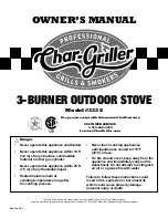 Preview for 1 page of Char-Griller 3338 Owner'S Manual