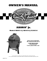 Char-Griller AKORN Jr. E36714 Owner'S Manual предпросмотр