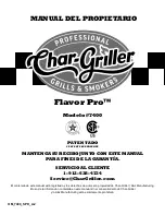 Предварительный просмотр 49 страницы Char-Griller Flavor Pro 7400 Owner'S Manual