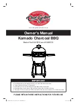 Preview for 1 page of Char-Griller Kamado K55BCG Owner'S Manual