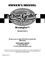 Char-Griller Wrangler 2223 Owner'S Manual preview