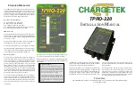 Chargetek TPRO-220 Installation Manual предпросмотр