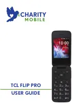 CHARITY MOBILE TCL FLIP PRO User Manual предпросмотр