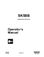 Charles Machine Works Ditch Witch SK5BB Operator'S Manual preview