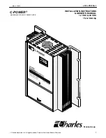 Charles C-Power Installation Instructions & Owner'S Manual preview