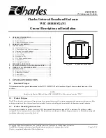 Charles WIC-101010SXAN1 General Description And Installation preview