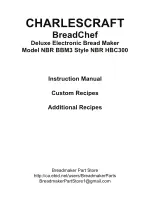 Charlescraft BreadChief BBM-3 Style NBR HBC300 Instruction Manual preview