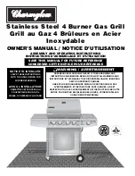 Charmglow 4 Burner Gas Grill Grill Owner'S Manual предпросмотр