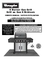 Charmglow 5 Burner Gas Grill Owner'S Manual предпросмотр