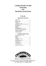 Preview for 2 page of Charnwood CW40B Operating And Installation Instructions