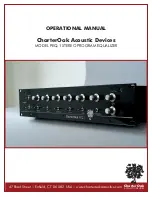 Предварительный просмотр 1 страницы CharterOak PEQ-1 Operational Manual