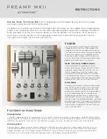 Chase Bliss Audio AUTOMATONE PREAMP MKII Instructions предпросмотр