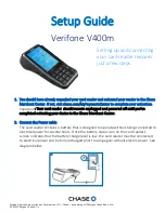 Chase Verifone V400m Setup Manual preview