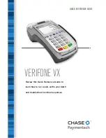 Chase Verifone VX Quick Reference Manual preview