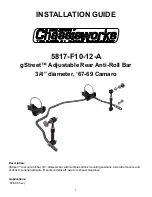 Preview for 1 page of Chassisworks gStreet 5817-F10-12 Installation Manual