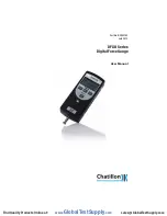 Chatillon DFX II Series User Manual предпросмотр