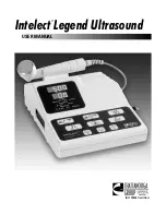 Chattanooga Group Intelect Legend Ultrasound User Manual предпросмотр