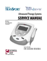 Chattanooga Group Intelect TRANSPORT Vectra Genisys 2759 Service Manual предпросмотр