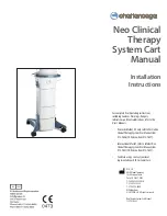 Предварительный просмотр 1 страницы Chattanooga Vectra Neo Clinical Therapy System Cart Installation Instructions