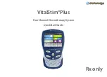 Предварительный просмотр 1 страницы Chattanooga VitalStim Plus Quick Start Manual