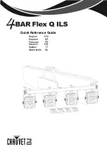 Chauvet DJ 4BAR Flex Q ILS Quick Reference Manual предпросмотр