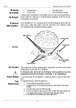 Preview for 3 page of Chauvet DJ Hemisphere 5.1 Quick Reference Manual