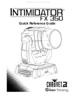 Chauvet DJ INTIMIDATOR FX 350 Quick Reference Manual предпросмотр