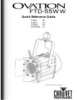 Chauvet Professional 220OVATIONFTD55WW Quick Reference Manual preview