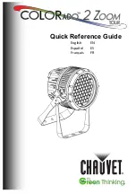 Chauvet Professional COLORado 2 Zoom Tour Quick Reference Manual preview