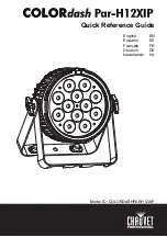 Chauvet Professional COLORdash Par-H12XIP Quick Reference Manual preview