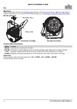 Preview for 4 page of Chauvet Professional COLORdash Par-H12XIP Quick Reference Manual