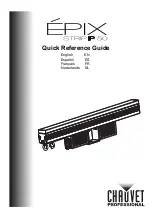 Предварительный просмотр 1 страницы Chauvet Professional Epix Strip IP 50 Quick Reference Manual