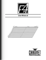 Preview for 1 page of Chauvet Professional F4IP User Manual