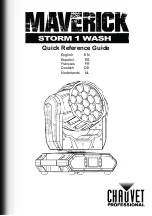 Preview for 1 page of Chauvet Professional Maverick Storm 1 Wash Quick Reference Manual