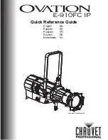 Chauvet Professional Ovation E-910FC IP Quick Reference Manual preview