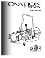 Chauvet Professional OVATION ED-190WW User Manual preview