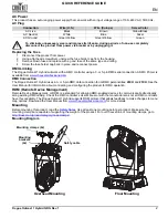 Предварительный просмотр 3 страницы Chauvet Professional Rogue Outcast 1 Hybrid Quick Reference Manual