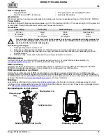 Preview for 47 page of Chauvet Professional Rogue R3 Beam Quick Reference Manual