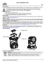 Предварительный просмотр 3 страницы Chauvet Professional ROGUEOUTCAST1BEAMWASH Quick Reference Manual