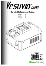 Preview for 1 page of Chauvet Professional Vesuvio RGBA Quick Reference Manual