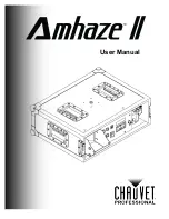 Chauvet Amhaze II User Manual предпросмотр