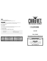 Chauvet CH-155 User Manual предпросмотр