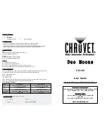 Предварительный просмотр 1 страницы Chauvet Ch-160 User Manual