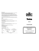 Preview for 1 page of Chauvet CH-214 User Manual