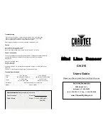 Preview for 1 page of Chauvet CH-215 User Manual